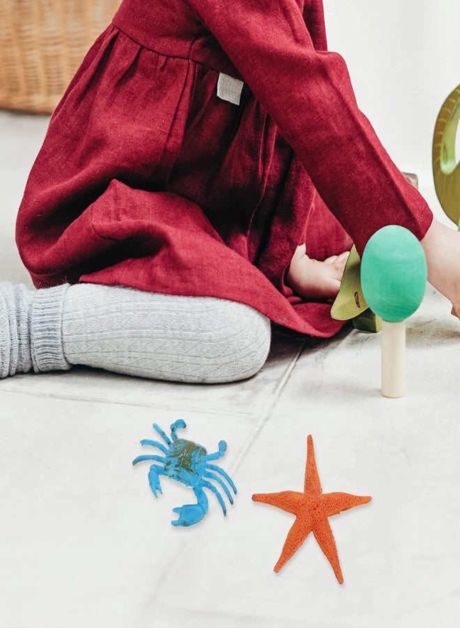 Mallexo مجموعة ألعاب حيوانات بحرية من ماليكسو للأطفال، 9 قطع، مجموعة تعليمية لحيوانات مائية للأولاد والبنات، متوسطة الحجم ومتعددة الألوان، حيوانات بحرية للأطفال، سلحفاة، أخطبوط، إلخ. - Image 3